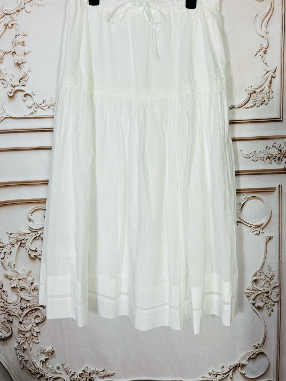 Blu Pepper White Tiered Maxi Skirt - Picture 11 of 14